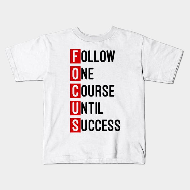 Focus Kids T-Shirt by Usea Studio